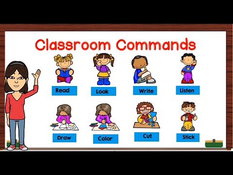 Inglés 2 de Junio Classroom Commands
