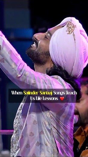 Satinder Sartaaj’s Life Lessons ❤️ | Jheeley ✨ Soulful Punjabi Poetry #Shorts