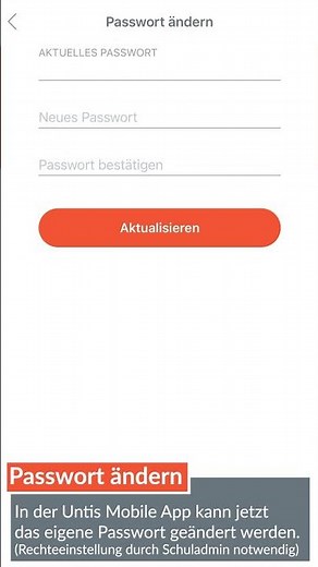 Quick-Tipp: Untis Mobile - Passwort ändern