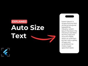 How to create responsive text in 4 minutes | Flutter Auto Size Text