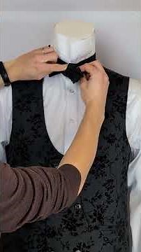 How do I tie my Diamond-Point Bow Tie? ✨ Traditional Marcella Black Bow Ties