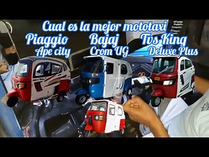 CUAL ES LA MEJOR MOTOTAXI BAJAJ PIAGGIO TVS KING