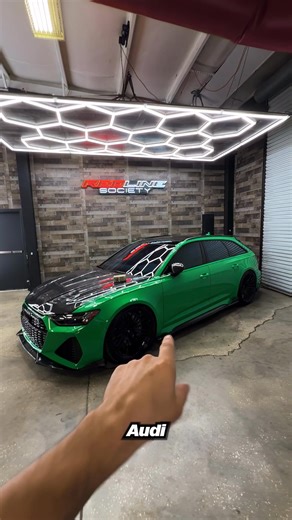 46K views · 306 reactions | Custom isn’t the word — it’s perfection. - IMP Performance Carbon Fiber Hood - 1016 Industries Lip, Skirts, Spoiler & Diffuser - Unitronic Carbon Fiber Intake System - Vossen Forged 22” S17-04s wrapped in Continental SportContact 7s - Downpipes, Eventuri Carbon Engine Cover, Full PPF & Ceramic Coat All inside the *only* factory Grün Green RS6 on earth. Oh — and $50,000 cash | Redline Society | Facebook