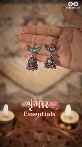 316K views · 99 reactions | New arrival, same unapologetic vibe  Comment "link" for earring link #earringshaul #oxidizedjhumka #newjewelry #newarrivals #newearrings #explore #viralvideos #jewelerygram #jewelleryinspo #jewlleryaddict #desiearrings #desigirlcore #rakshabandhan #trendyfashion | EverStylish.com | Facebook