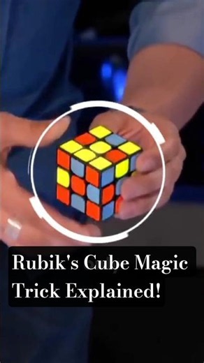 Rubik's Cube Magic Trick Explained 🧩✨ | Secret Revealed!