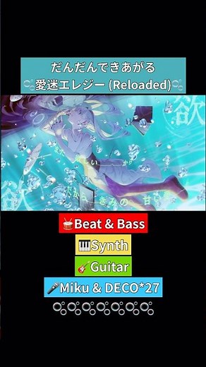 How #AimaiElegy (Reloaded) is made🫧 #HatsuneMiku #DECO27