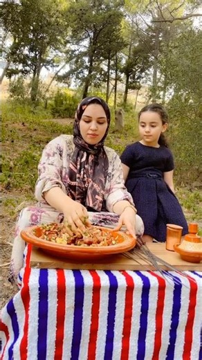 شواء اللحم في الطبيعة #الطبيعة #cooking#الطبخ_في_الطبيعة
