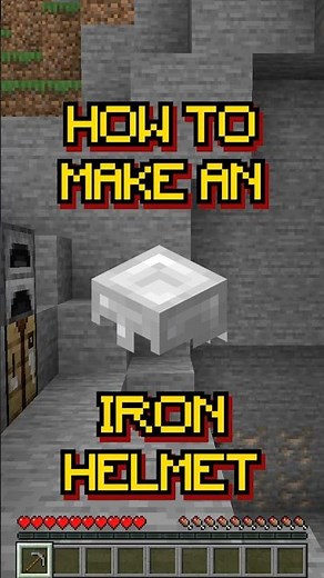 #shorts Minecraft: How to make an Iron Helmet