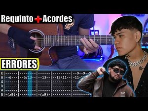 Errors - Junior H x Gael Valenzuela - Requinto + Chords | TABS | Guitar Tutorial