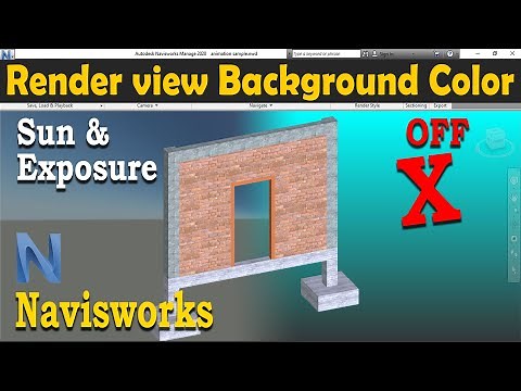 Navisworks Background Color NOT Changing in RENDER view | Solution