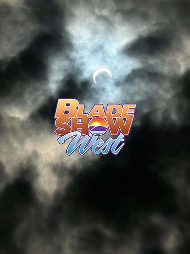 Partial Solar Eclipse happening during Blade Show West last night. Pretty darn amazing. | Blade Show