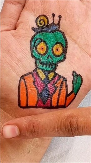 skull man☠️ tattoo design for floating pen#trending #shorts