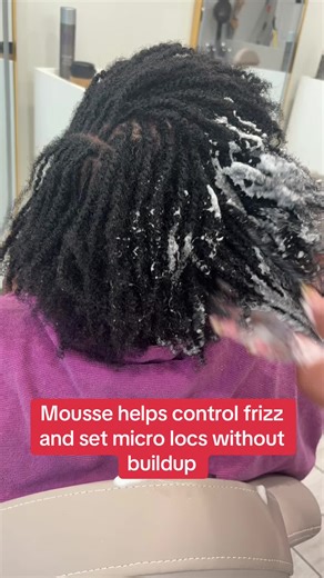 Controlling Frizz in Micro Locs with Mousse