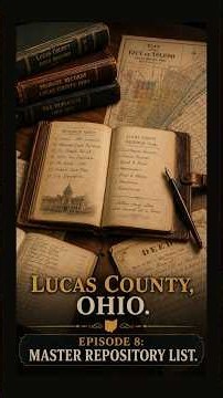 Lucas County, Ohio Master Repository List Ep 8 #ohiohistory #familyhistory #ohiogenealogy