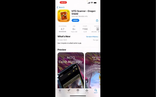 万智牌 推荐还没在使用的玩家一个好用的软件 MTG Scanner 可以看到牌的涨幅、上传管理自己的卡牌等等