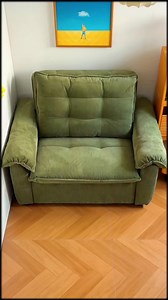 Electric armchair daybed: one-button space-saving sofa