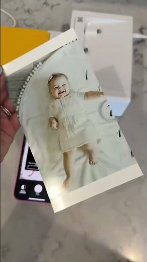 Drukarka fotograficzna Dock z wkładem i papierem – 80 zdjęć, łatwy druk z telefonu