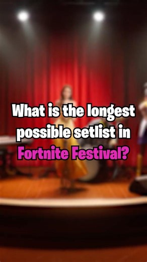 What is the Longest Setlist in Fortnite Festival? #fortnite #fortnitefestival #gaming