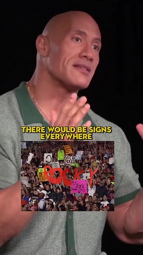 The Rock talks about how important signs were in WWE #wwe #therock #wrestling