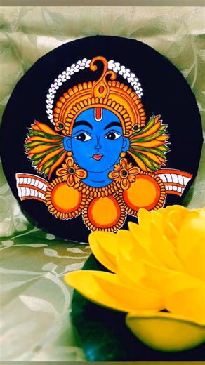 Mural Krishna painting🕉️✨ #shortsfeed #muralpainting #lordkrishna #artwork #youtubeshorts #youtube