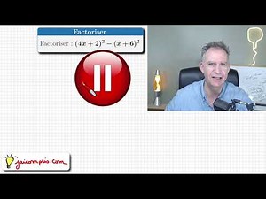 Factoring (4x+2)²-(x+6)² ♦ Using the notable identity a²-b² ♦ A Classic ♦ Mathematics