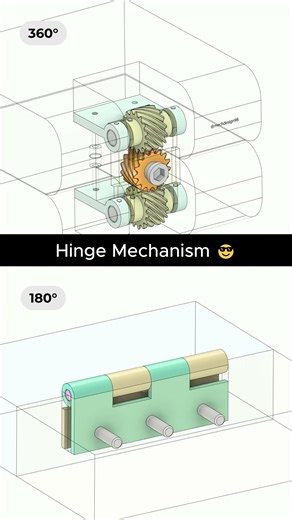 Which hinge is better? 😎 #mechanism #3dprinting #machine #engineering