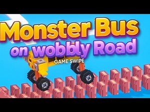 Monster Bus on Wobbly Road! 😱💥 | Impossible Balance Challenge 🚍🔥| Gameplay
