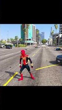 Superman gives his bike to spiderman #agt #shorts #viral #gta5telugu