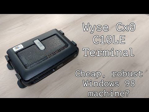 Wyse Cx0 C10LE Terminal, an exploration and trying to install Windows 98