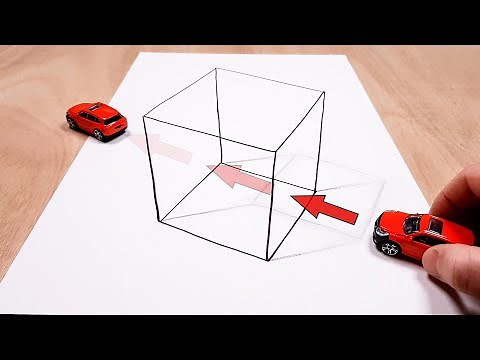 Easy 3D Trick Art - Simple Cube Illusion Drawing!