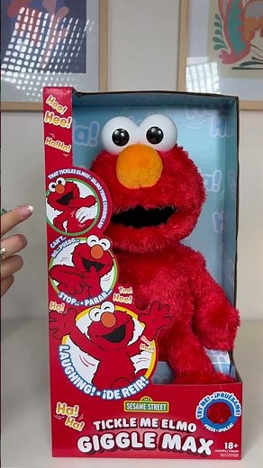 Sesame Street Tickle Me Elmo Giggle Max Interactive Toy #elmo #sesamestreet #cookiemonster