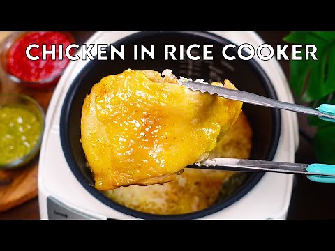 So Easy! Put Chicken In Rice Cooker To Make Hainanese Chicken Rice