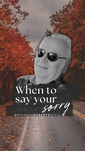 A real apology is more than saying “sorry” just to end the conversation. Before the words come out of our mouth, we have to pause and ask… Am I owning my part? Am I being honest with myself? It takes two to tango. When we let God deal with our heart first, our apology carries more impact. Don’t say sorry just to say it. Say it when you can mean it. Sometimes even that is a choice. Im praying for you and expecting miracles! | Richard Roberts