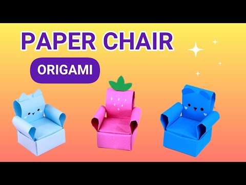 Origami Paper Box Chair| How to Make a Secret Origami Box