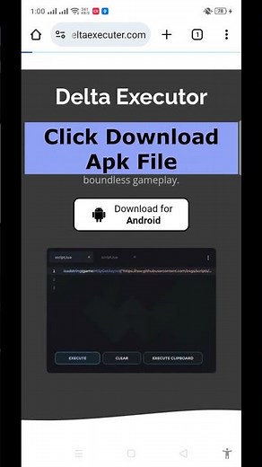 Delta Executor Mobile Setup #smartphone #roblox #mobilephone #free