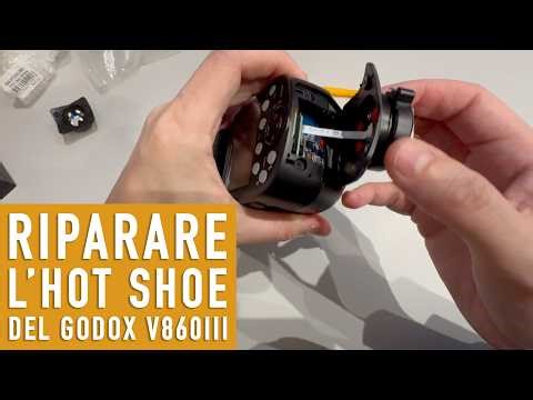 I had to repair the hot shoe on the Godox V860III
