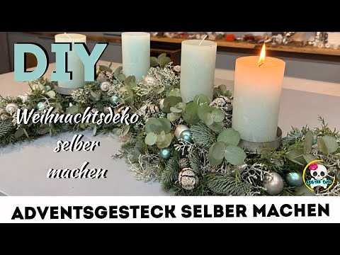 DIY - Advent arrangement simply make yourself | Christmas decoration (elongated Advent arrangement)
