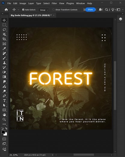 Neon manipulation text effects! #bigsmileediting | Big Smile Editing