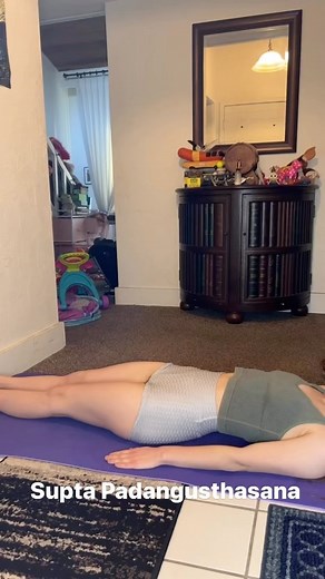 299K views · 2.2K reactions | Reclined big toe pose — with wall. | skylarfawne | Facebook