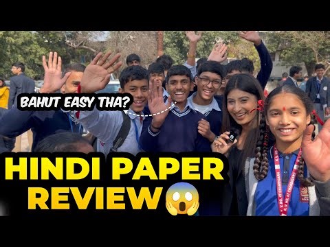 Hindi Class 10 Board Exam Reaction 2024🔥 Lengthy paper? Tough vyakaran🥲