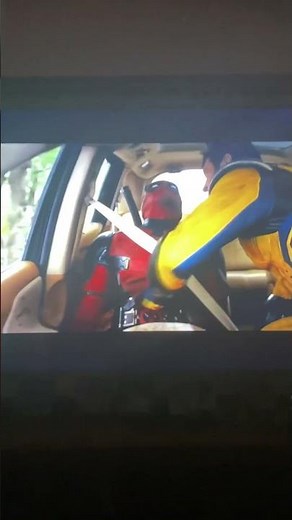 Deadpool and wolverine car fight scene 😂