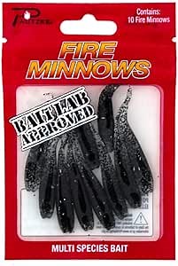 Fire Minnow Lure Minnow Bait for Ice Fishing & More - Versatile, Durable Artificial Fishing Lure for Bass, Crappie, Perch, Walleye & Trout