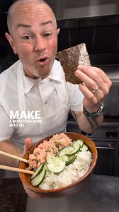 spicy tuna bowl #sushi #tuna spicy tuna salad 3/4 lb of tuna 3 green onions 1/4 cup mayo 1-2 tsp soy sauce 1 tbsp Sriracha 1-2 tsp white or rice wine vinegar | Bob Morano