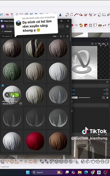 RÈM XUYÊN SÁNG - Voile Curtains | SketchUp 3D Rendering
