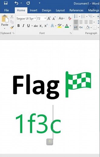 How to Draw Flag Symbol in Word! 🚩 #shorts #asmr #flag #shortsfeed