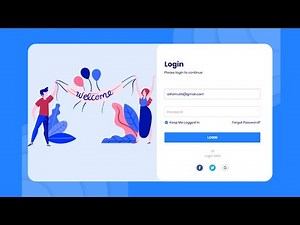 Create an Animated Login Form using HTML & CSS | login page html css