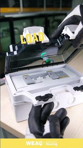 PV Combiner Box Setup: Fuse, DC MCB and SPD with External LED Indicator.