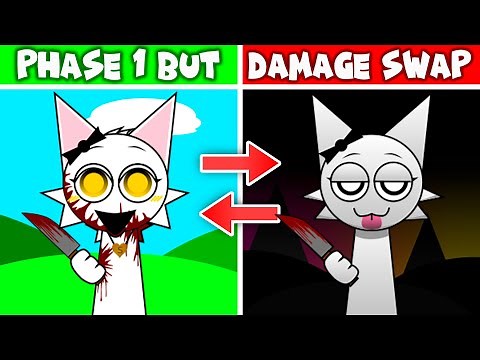 Sprunki Phase 1 But DAMAGE SWAPPED DOUBLE DATE