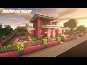 Minecraft pink mansion - Tutorial
