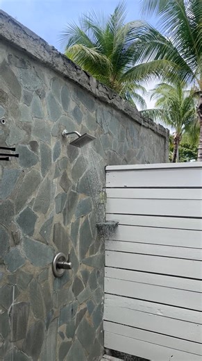 Step into paradise and rinse under the open sky. Our Premium Plunge Pool Butler Suites and Grande Plunge Pool Butler Suites feature private outdoor showers. They're perfect for refreshing after a swim in your plunge pool or a day of island adventures! 🌴🚿💦 | Serenity at Coconut Bay